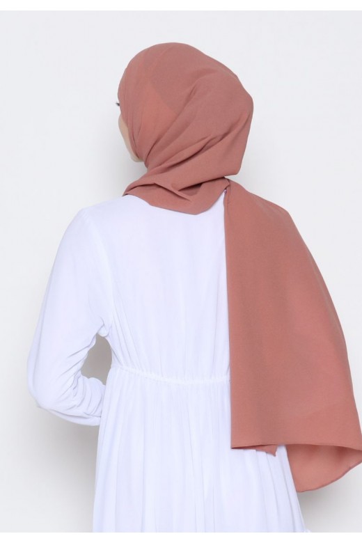 Pasmina Diamond Jahit Tepi Caramel